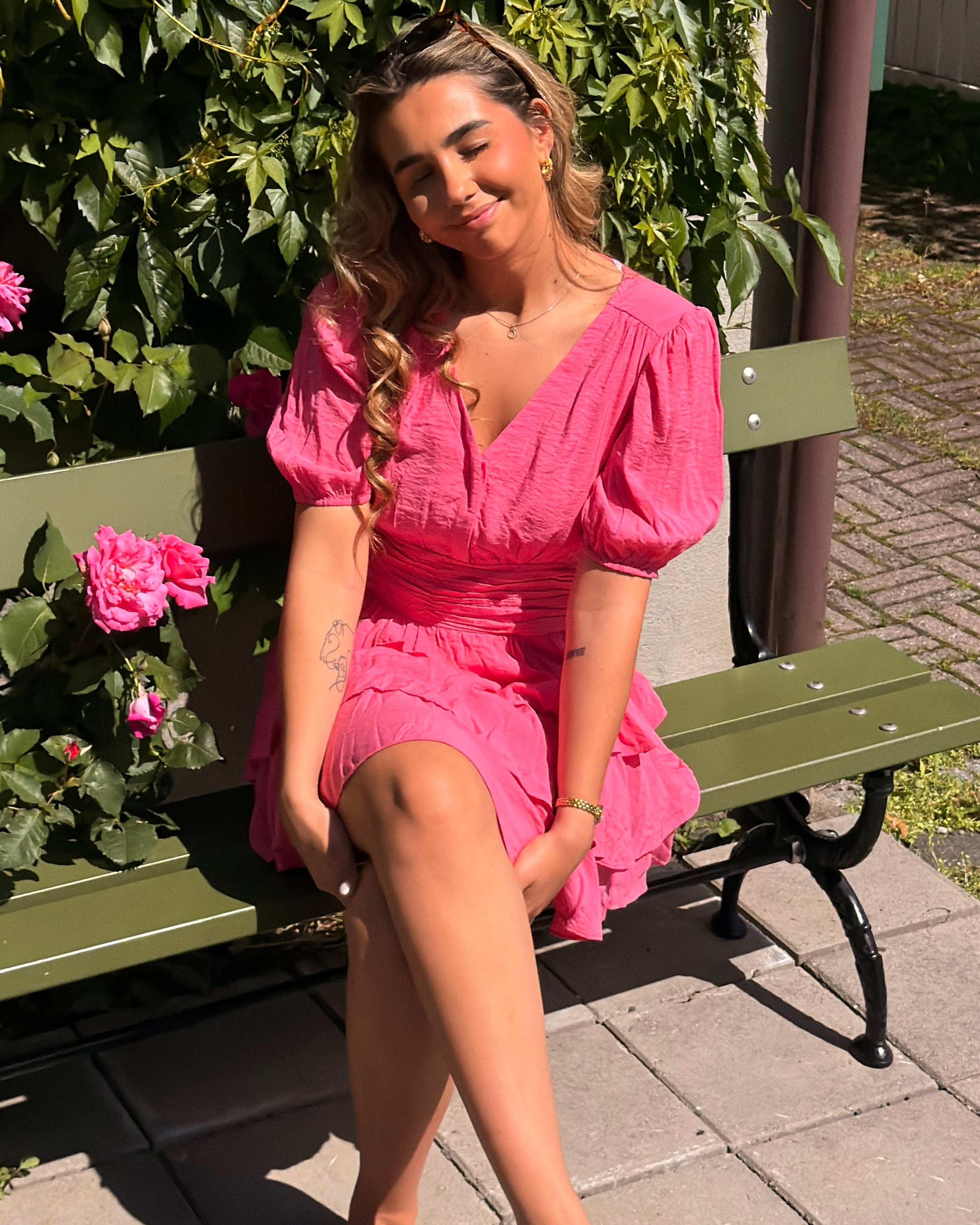 VMLISE Short Dress - Pink Cosmos
